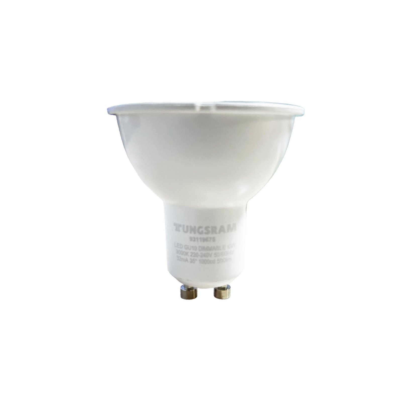 AMPOLLETA DICROICO PAR16 GU10 DIMEABLE CÁLIDA 6W TUNGSRAM