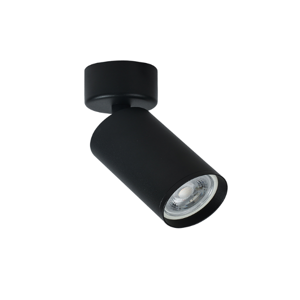 FOCO SOBREPUESTO PORTA GU10 ALTAIR NEGRO