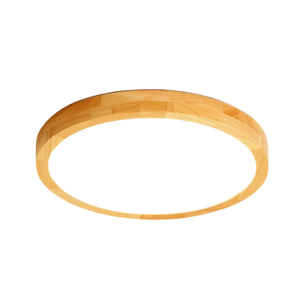 PLAFÓN SOBREPUESTO REDONDO MADERA 400MM 36W TANNIS