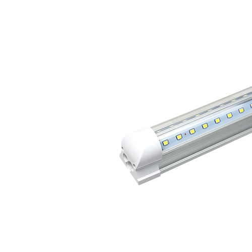 TUBO LED T8 120CM TRANSPARENTE 18W LUZ FRÍA CON BASE