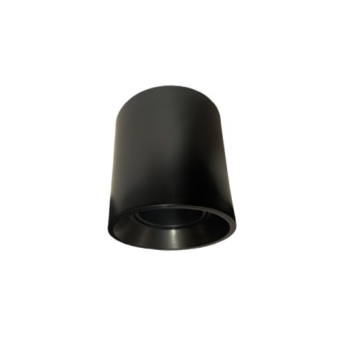 BASE SOBREPUESTA CILÍNDRICA PARA GU10 NEGRA