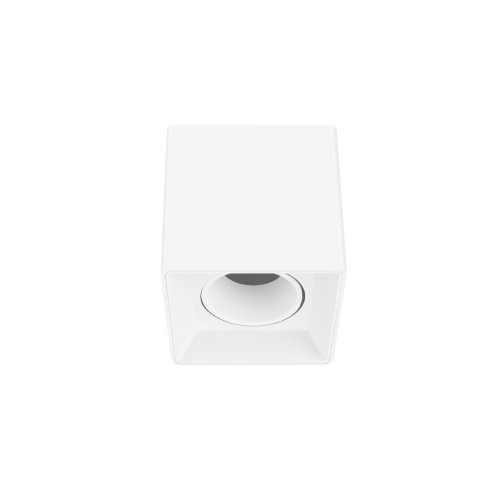 BASE SOBREPUESTA CUADRADA PARA GU10 BLANCA