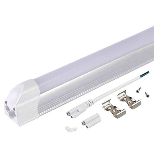 TUBO LED T8 ALUMINIO 60CM  9W LUZ CÁLIDA CON BASE