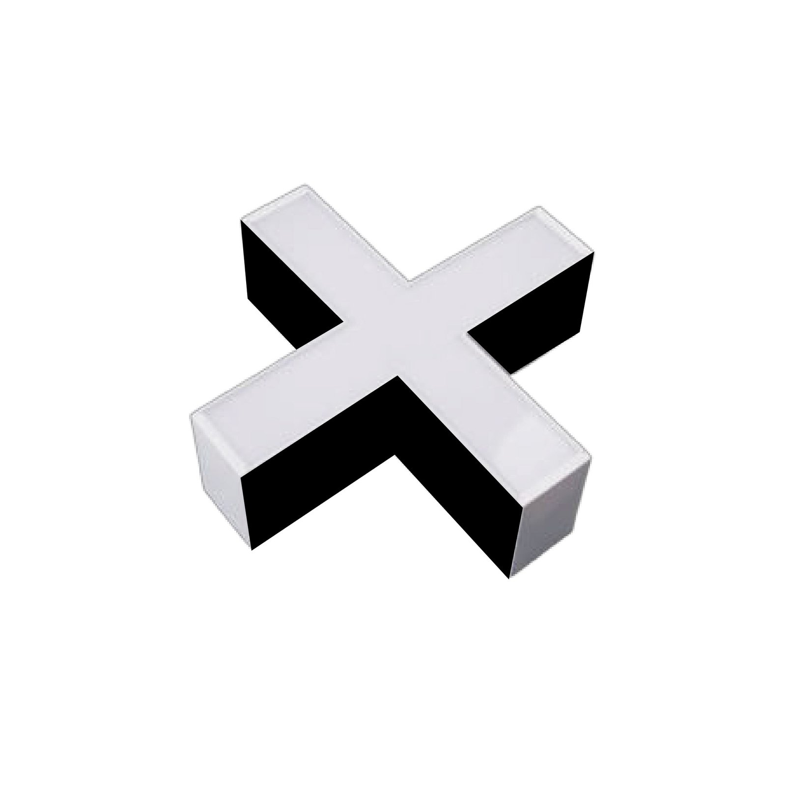 UNIÓN X PARA LÁMPARA LINEAL NEGRO LUZ CÁLIDA