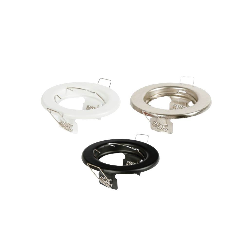 BASE FIJA SIN SOQUETE PARA AMPOLLETA GU10 (B-N-P)